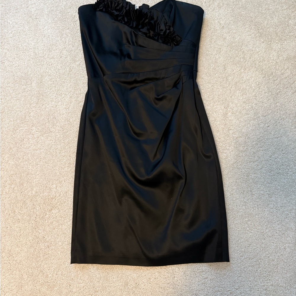 Elegant Black Strapless Dress, White House Black Market